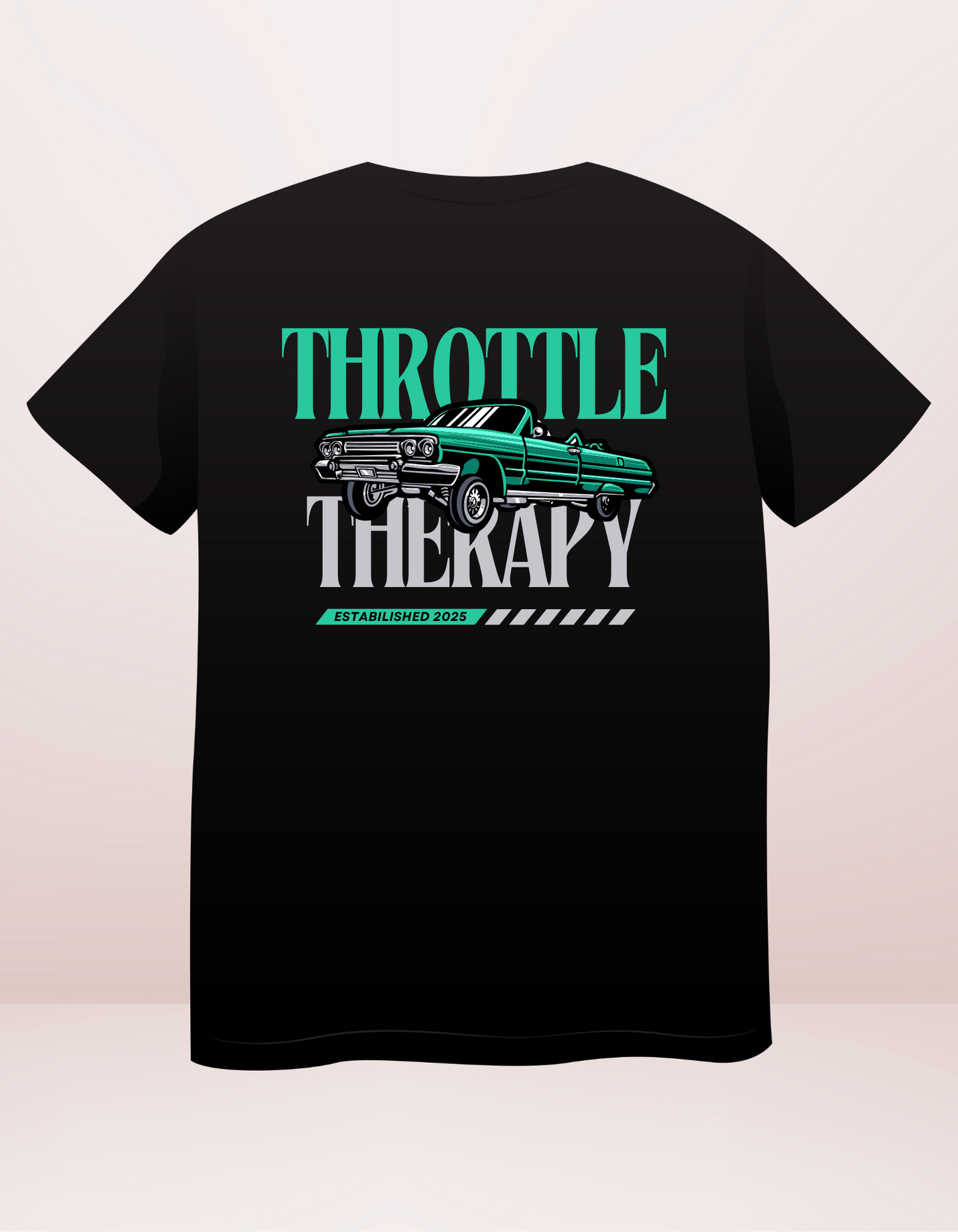 Throttle And Therapy - Classic Impala T-shirt