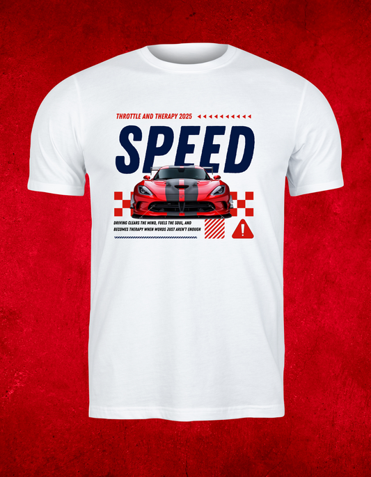 Throttle And Therapy 2025 SPEED Red Viper - T-shirt