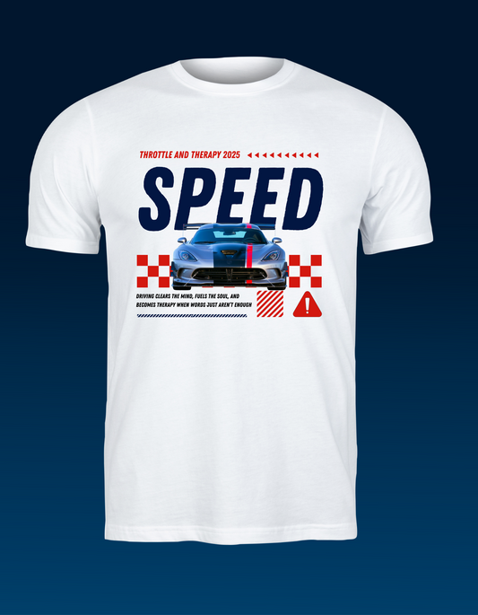 Throttle And Therapy 2025 SPEED Silver Viper - T-shirt