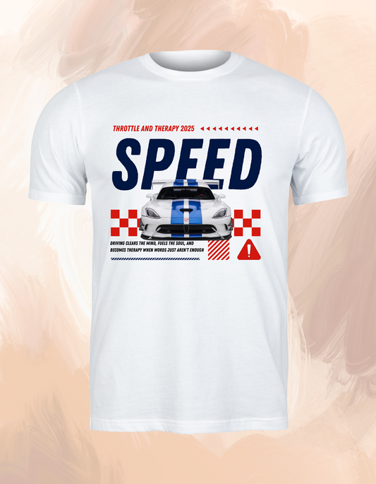 Throttle And Therapy 2025 SPEED White Viper - T-shirt